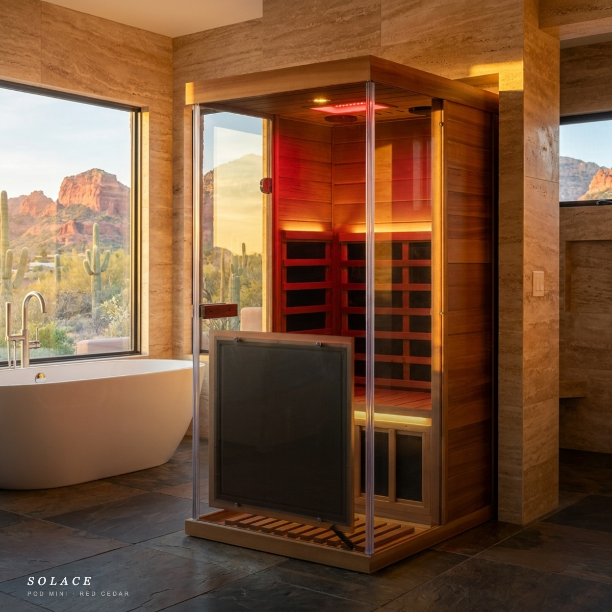 The Solace Pod Mini Sauna