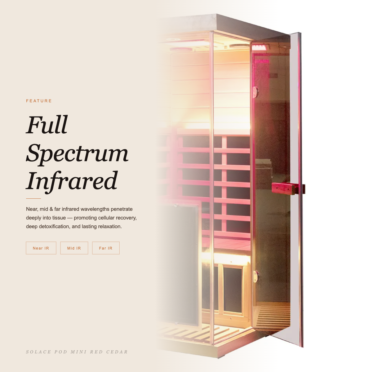 The Solace Pod Mini Sauna