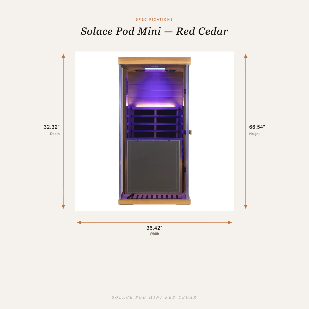 The Solace Pod Mini Sauna